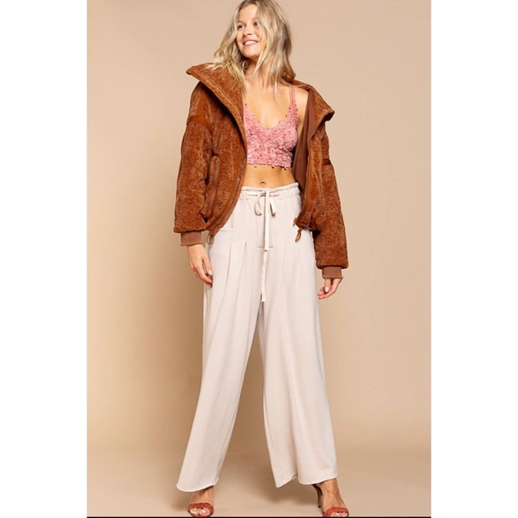 Ginger Ultra Cozy Vintage Style Oversize Jacket Large Front Pockets Chunky EUC - Picture 12 of 14